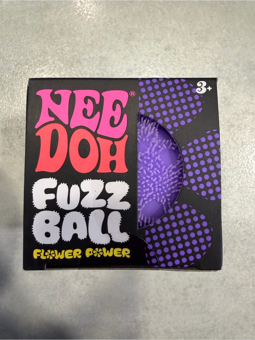 NeeDoh Purple Fuzz Ball - Flower Power